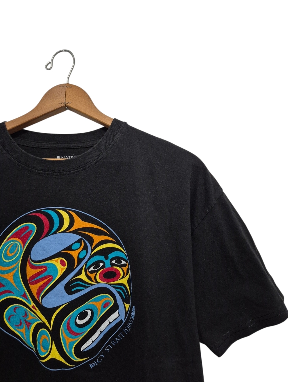 Orca/ Whale Tee - Maynard Johnny Jr Icy Strait Point (Alaska) Unisex Extra Large